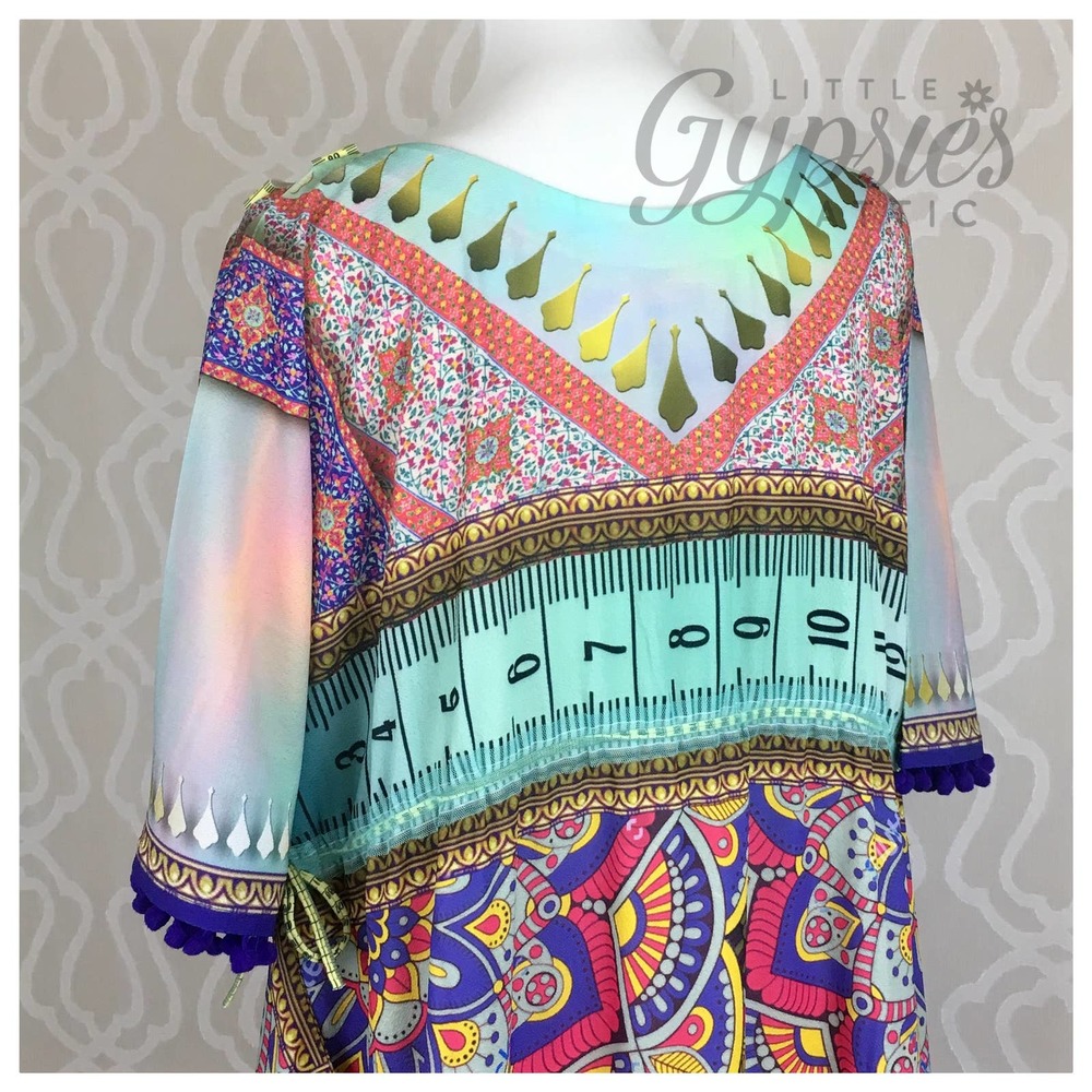 Pastel Rainbows and Prisms Kaftan - Picture 5 of 16
